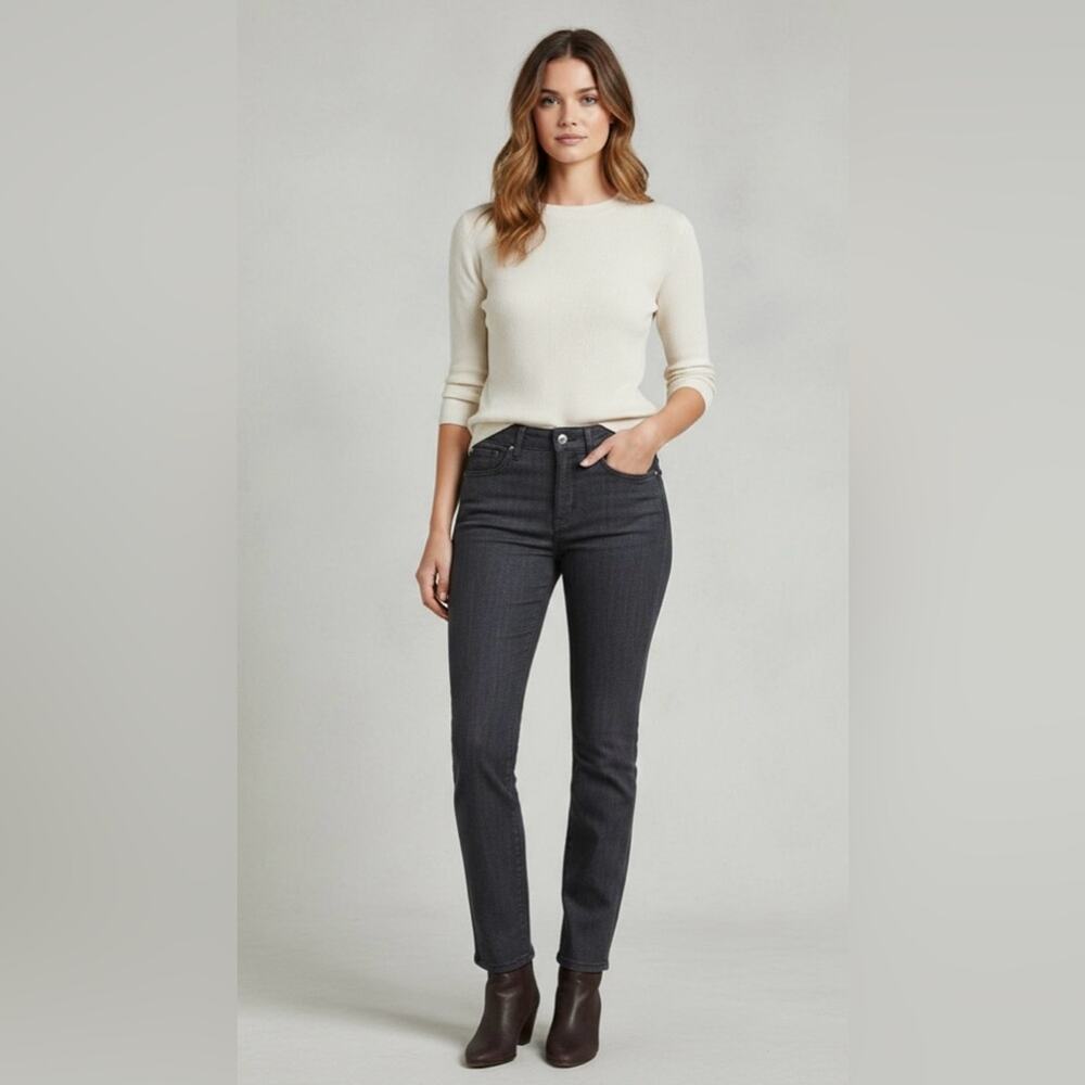 Anthropologie Pilcro Jeans High Rise Straight Leg Dark Wash Size 31